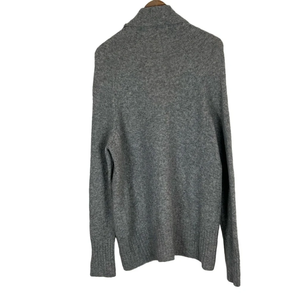 Aritzia Community Sweater Medium Gray Cowl Tunic Long Line Cozy‎ Warm Wool Yak